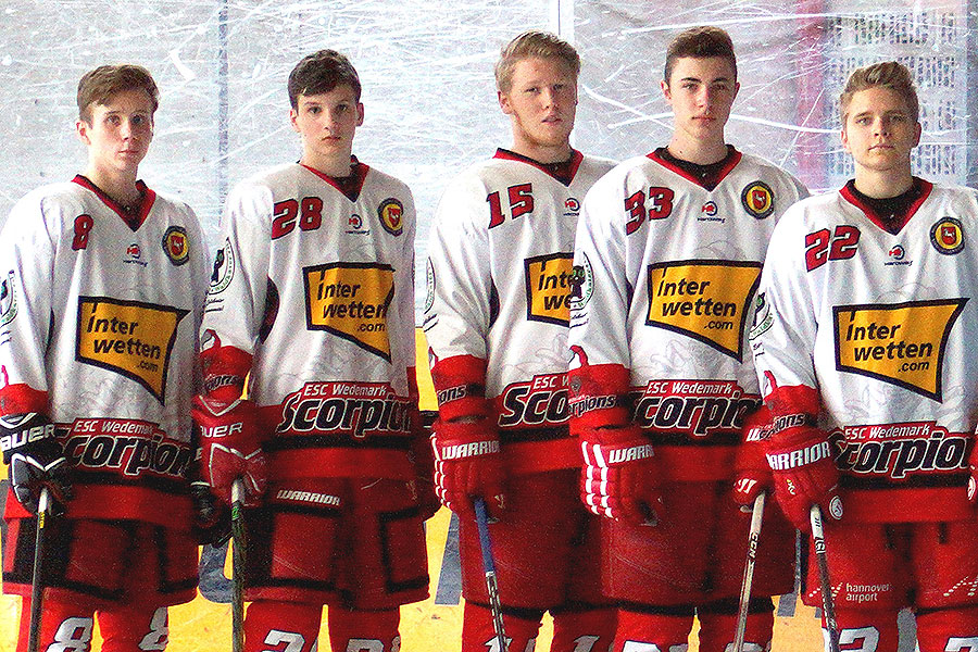 Max Bgelsack, Marvin Meyer, Noah Janisch, Jannis Bahr, Bastian Schirmacher.