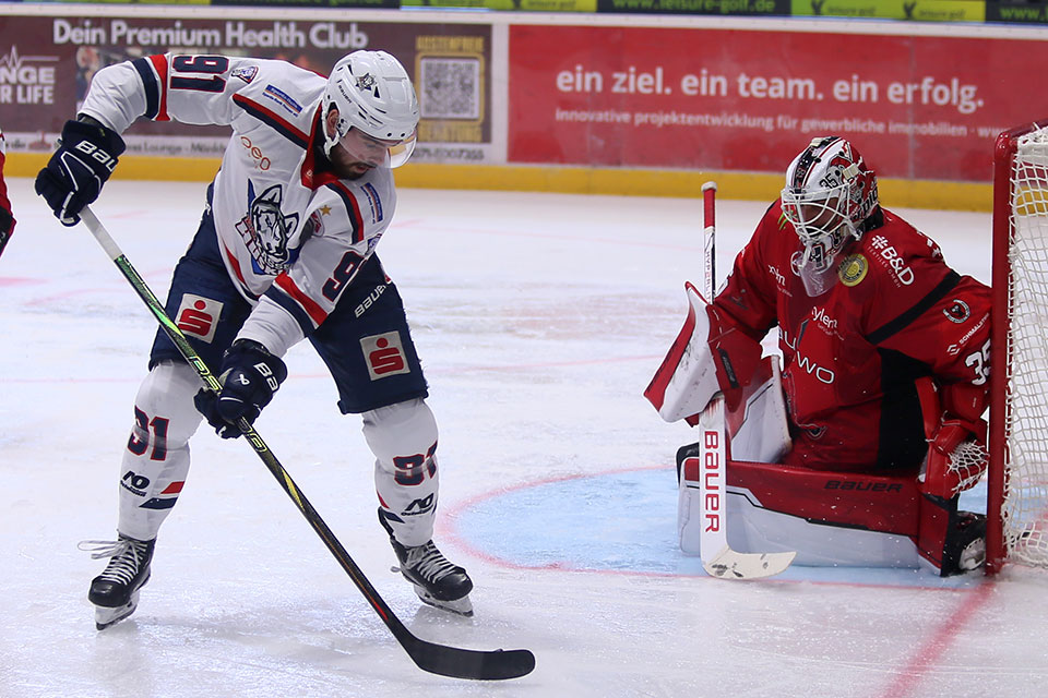 Spielszene Scorpions gegen Kassel.