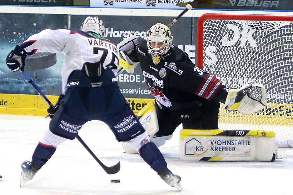 Spielszene Duisburg gegen Hannover Indians.