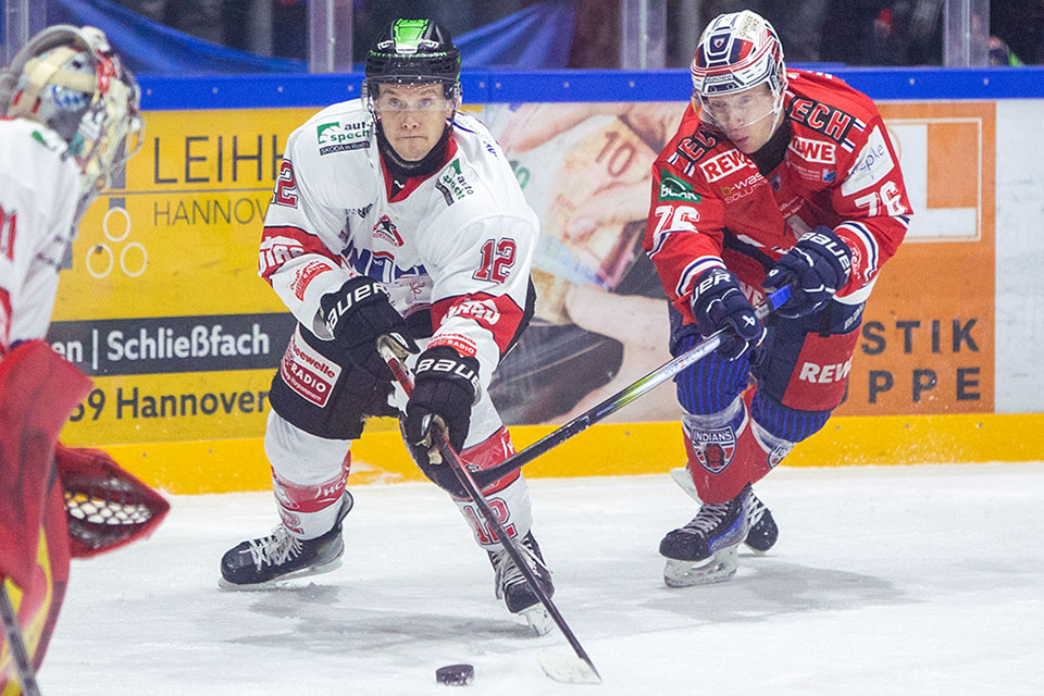 Spielszene Hannover Indians gegen Rostock.