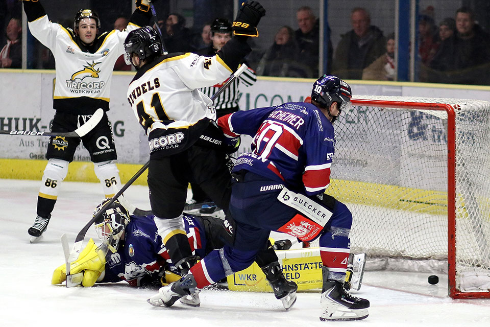 Spielszene Hamm gegen Tilburg. Spielszene Hamm gegen Tilburg.