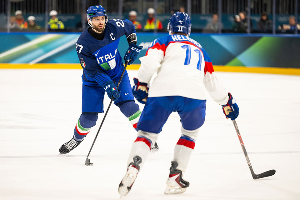 Spielszene Italien gegen Slowakei. Spielszene Italien gegen Slowakei.
