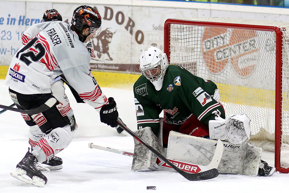 Spielszene Herne gegen Rostock. Spielszene Herne gegen Rostock.